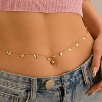 Thumbnail for Minimalist Butterfly Tassel Navel Piercing Belly Chain