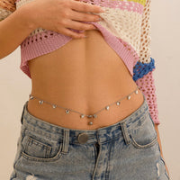 Thumbnail for Minimalist Butterfly Tassel Navel Piercing Belly Chain