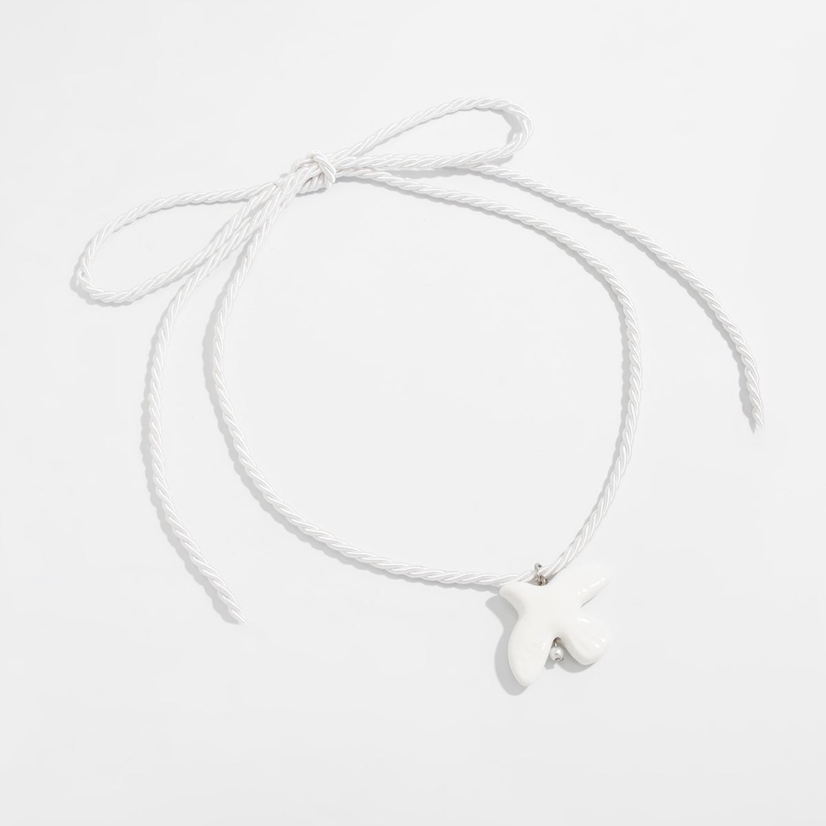 Minimalist Ceramic Peace Dove Pendant Necklace Earrings - ArtGalleryZen