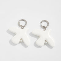 Thumbnail for Minimalist Ceramic Peace Dove Pendant Necklace Earrings - ArtGalleryZen