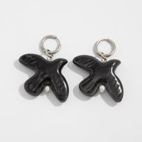 Thumbnail for Minimalist Ceramic Peace Dove Pendant Necklace Earrings - ArtGalleryZen