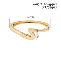 Thumbnail for Minimalist Chic Lightning Pattern Bangle Bracelet