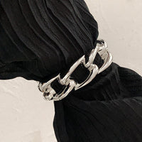 Thumbnail for Minimalist Chunky Curb Chain Shape Bangle Bracelet - ArtGalleryZen