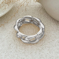 Thumbnail for Minimalist Chunky Curb Chain Shape Bangle Bracelet