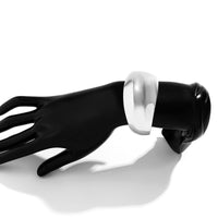 Thumbnail for Minimalist Chunky Curved Glossy Wide Cuff Bangle Bracelet - ArtGalleryZen