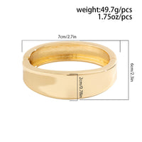 Thumbnail for Minimalist Chunky Glossy Wide Cuff Bangle Bracelet