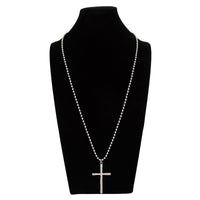 Thumbnail for Minimalist Cross Pendant Long Ball Chain Necklace - ArtGalleryZen