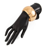 Thumbnail for Minimalist Cut Surface Wide Cuff Bangle Bracelet - ArtGalleryZen