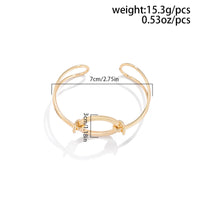 Thumbnail for Minimalist  Duo Knotted Hoop Open Cuff Bangle Bracelet