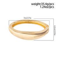 Thumbnail for Minimalist Geometric Glossy Bangle Bracelet - ArtGalleryZen