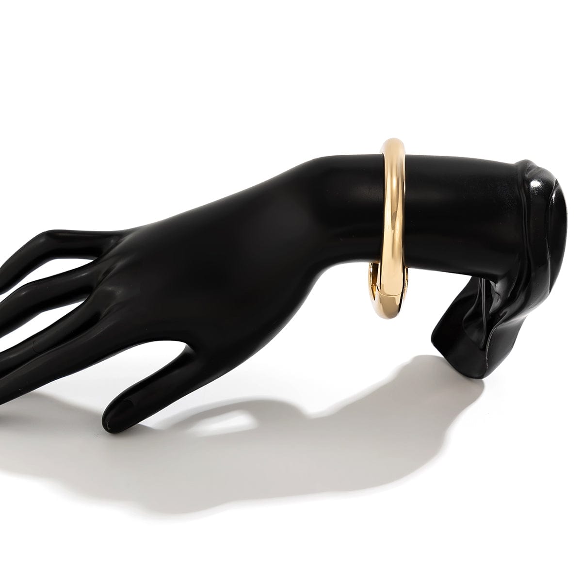 Minimalist Geometric Glossy Bangle Bracelet - ArtGalleryZen