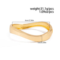 Thumbnail for Minimalist Glossy Curved Bangle Bracelet - ArtGalleryZen