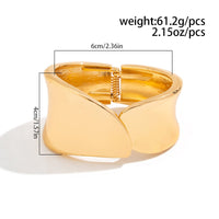 Thumbnail for Minimalist Glossy Curved Wrist Cuff Bangle Bracelet