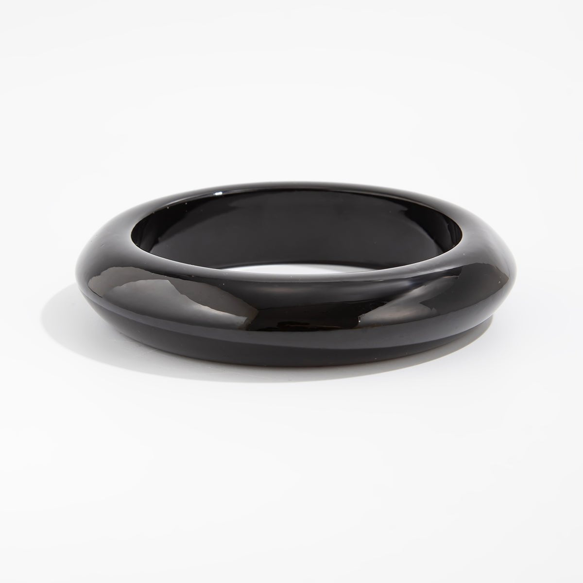 Minimalist Glossy Resin Bangle Bracelet - ArtGalleryZen