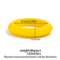 Thumbnail for Minimalist Glossy Resin Bangle Bracelet - ArtGalleryZen