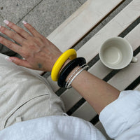 Thumbnail for Minimalist Glossy Resin Bangle Bracelet - ArtGalleryZen