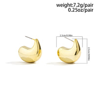 Thumbnail for Minimalist Gold Silver Plated Comma C shaped Earrings - ArtGalleryZen