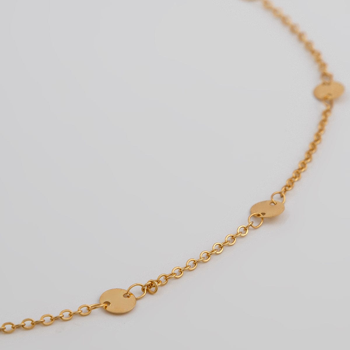 Minimalist Gold Silver Plated Disc Belly Chain