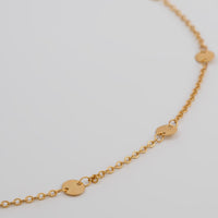 Thumbnail for Minimalist Gold Silver Plated Disc Belly Chain