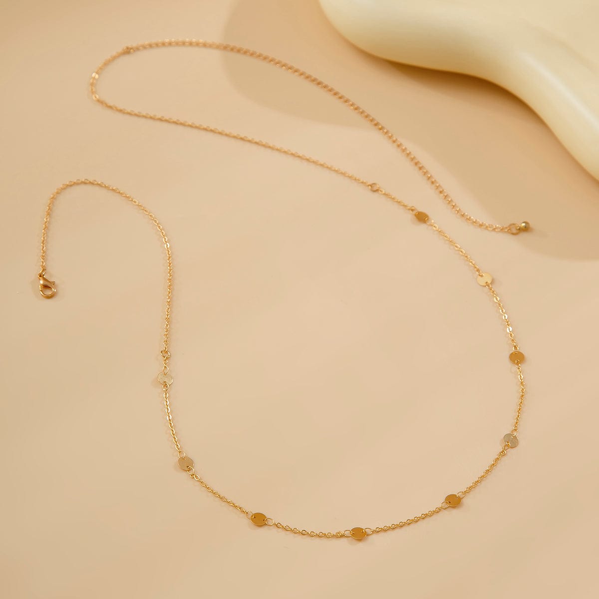 Minimalist Gold Silver Plated Disc Belly Chain