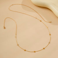 Thumbnail for Minimalist Gold Silver Plated Disc Belly Chain