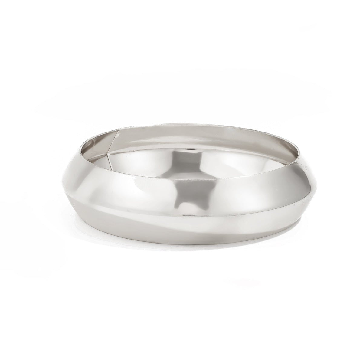 Minimalist Gold Silver Plated Glossy Arm Cuff - ArtGalleryZen