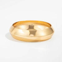 Thumbnail for Minimalist Gold Silver Plated Glossy Arm Cuff - ArtGalleryZen