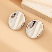 Thumbnail for Minimalist Gold Silver Plated Glossy Mirror Earrings