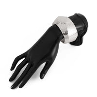 Thumbnail for Minimalist Gold Silver Plated Hammered Wide Cuff Bangle Bracelet - ArtGalleryZen