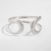 Thumbnail for Minimalist Gold Silver Plated Hollow Arm Cuff - ArtGalleryZen