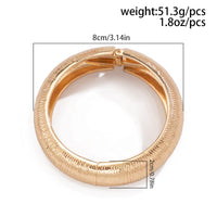 Thumbnail for Minimalist Gold Silver Plated Textured Bangle Bracelet