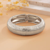 Thumbnail for Minimalist Gold Silver Plated Textured Bangle Bracelet