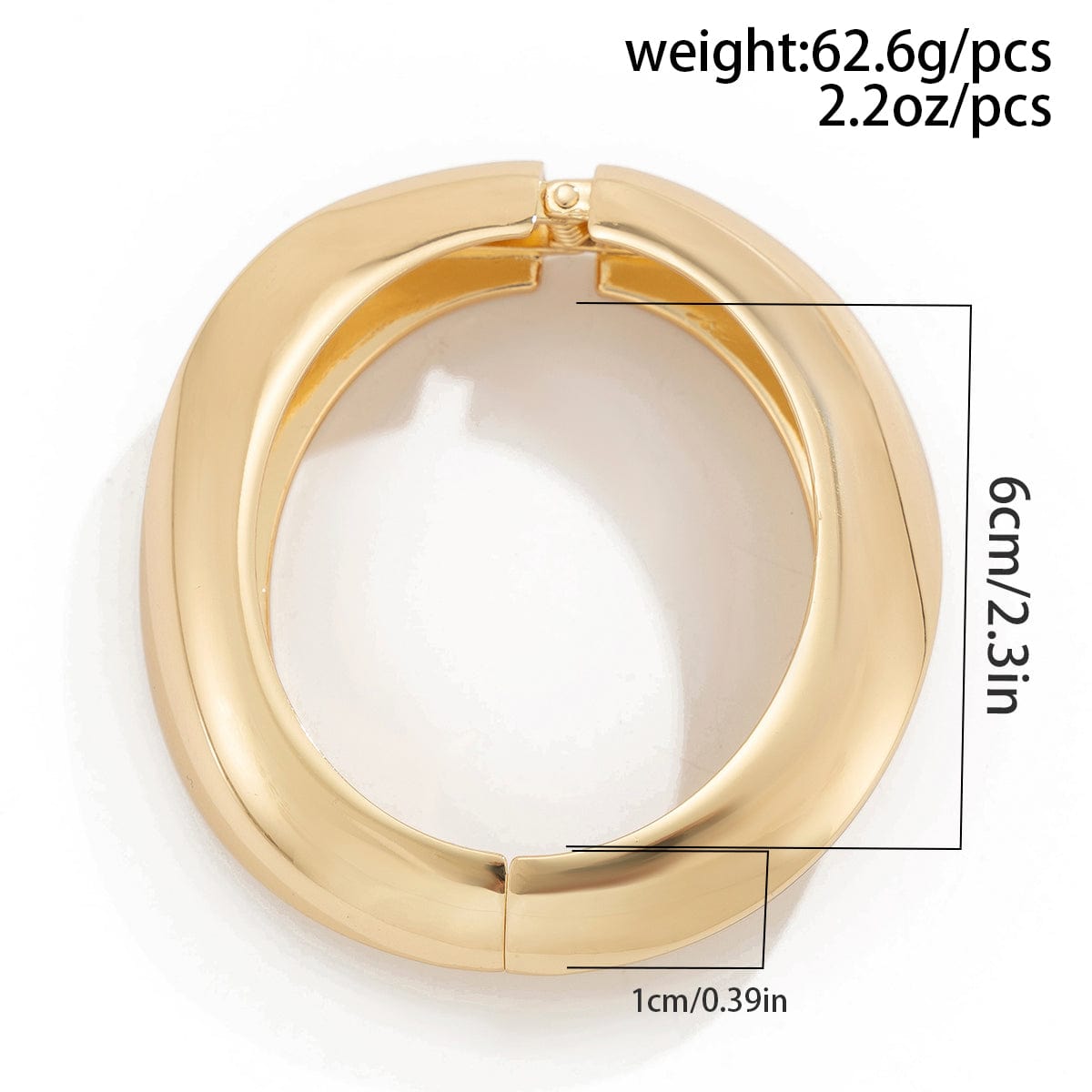 Minimalist Gold Silver Tone Curved Bangle Bracelet Set - ArtGalleryZen