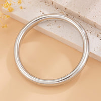 Thumbnail for Minimalist Gold Silver Tone Glossy Bangle Bracelet