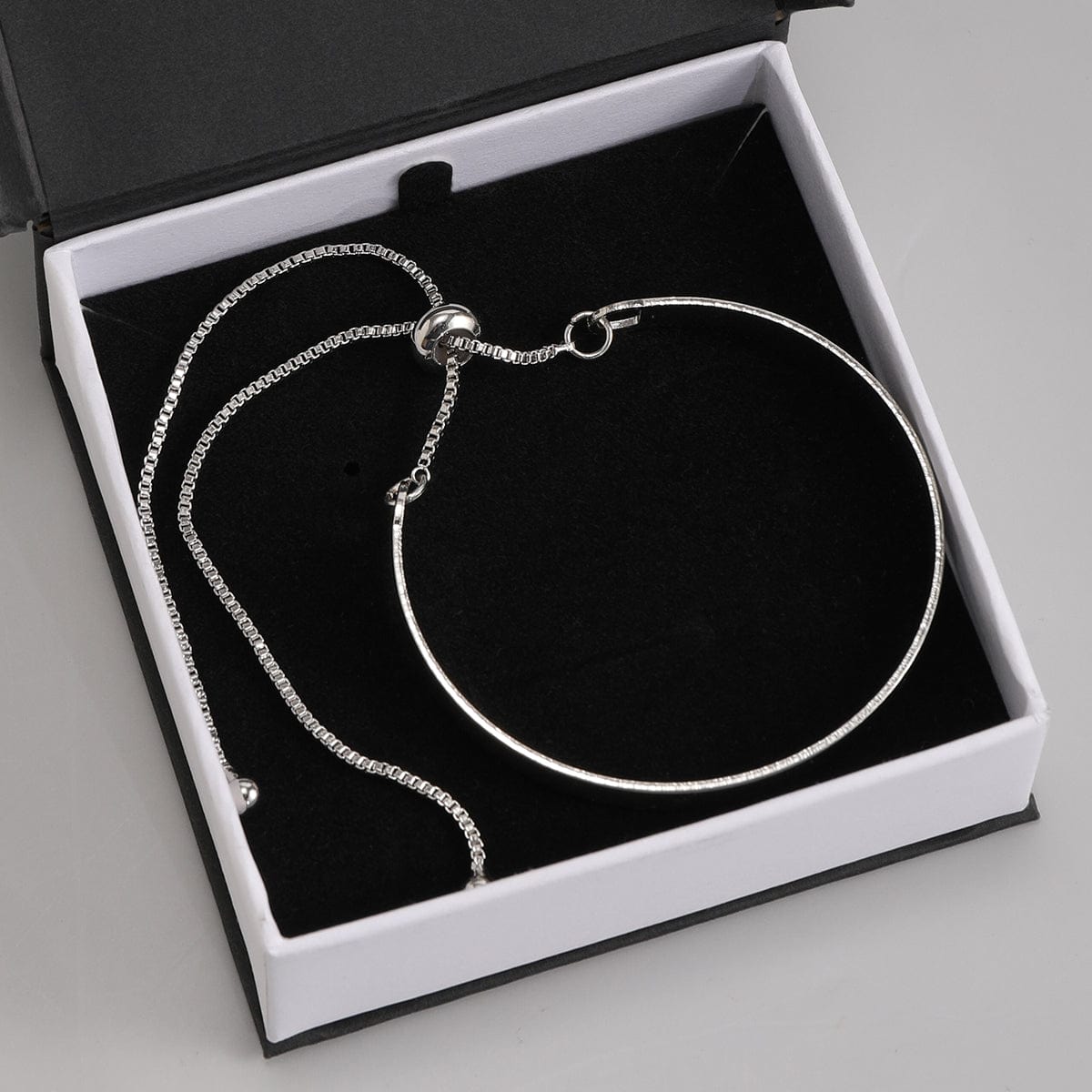 Minimalist Gold Silver Tone Tiny Ball Charm Bangle Bracelet - ArtGalleryZen