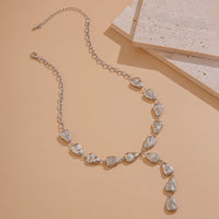 Thumbnail for Minimalist Irregular Waterdrop Charm Y Necklace - ArtGalleryZen