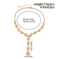 Thumbnail for Minimalist Irregular Waterdrop Charm Y Necklace - ArtGalleryZen