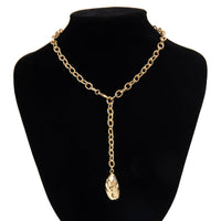 Thumbnail for Minimalist Irregular Waterdrop Dangle Curb Chain Y Necklace - ArtGalleryZen