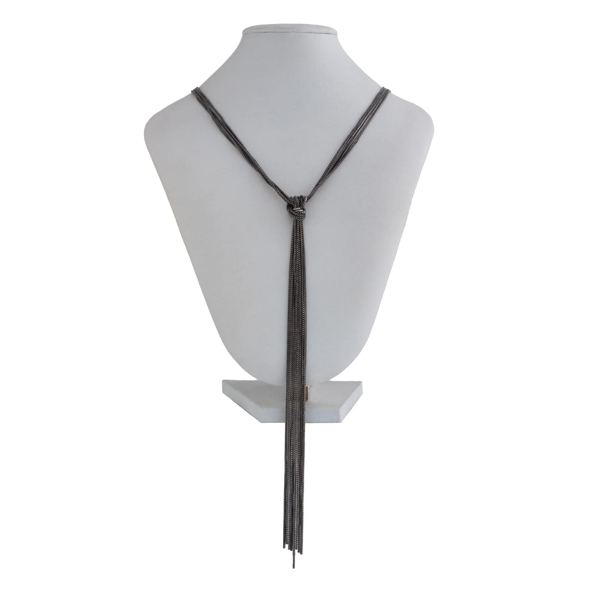 Minimalist Layered Long Tassel Chain Y Necklace