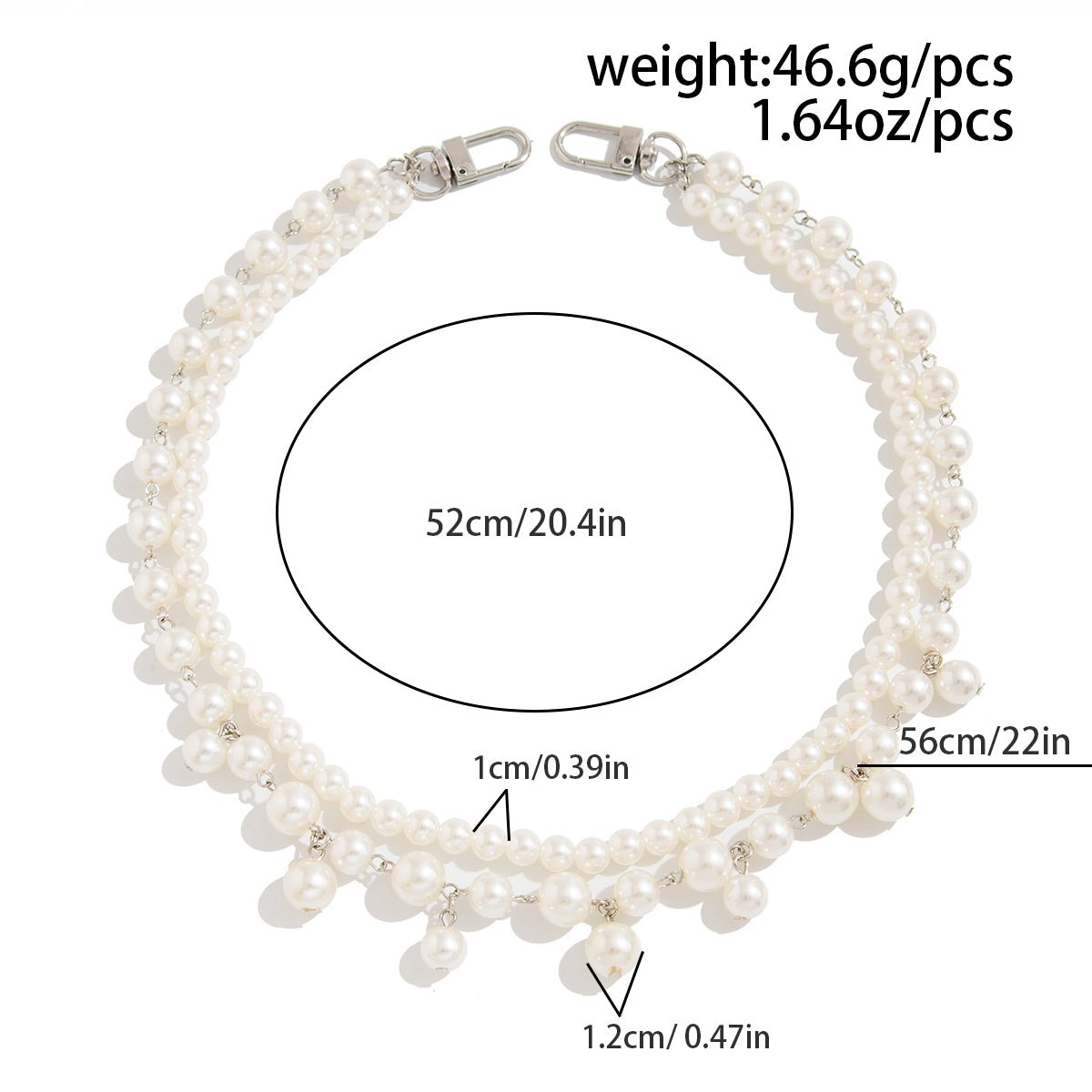 Minimalist Layered Pearl Trouser Chain - ArtGalleryZen