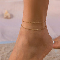 Thumbnail for Minimalist Layered Saturn Chain Anklet