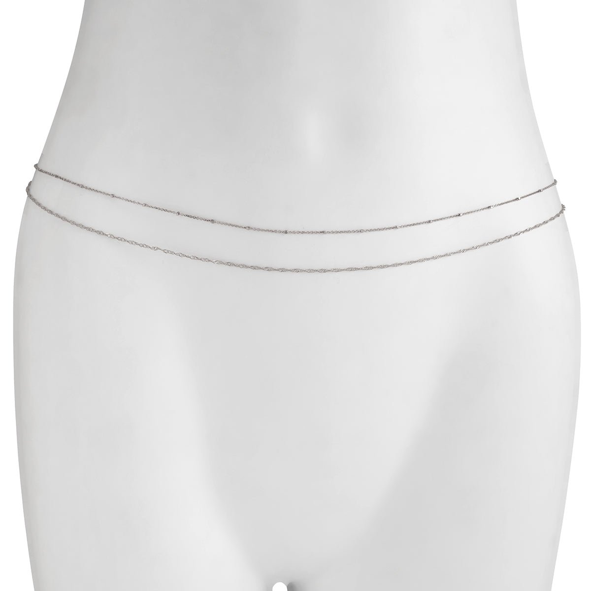 Minimalist Layered Twisted Waist Chain Set - ArtGalleryZen