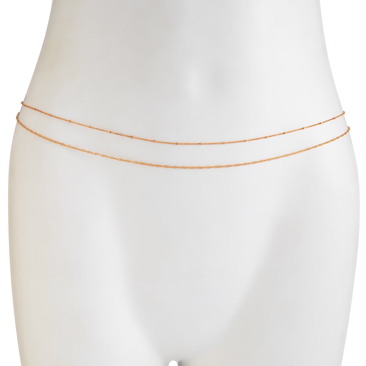Minimalist Layered Twisted Waist Chain Set - ArtGalleryZen