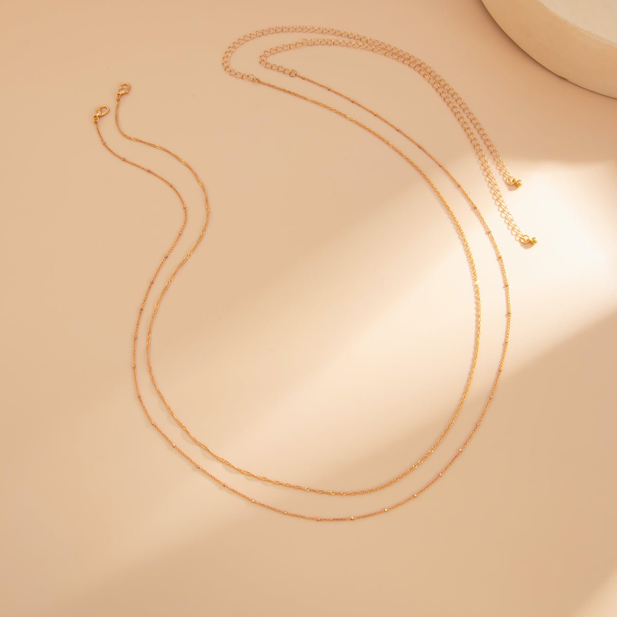 Minimalist Layered Twisted Waist Chain Set - ArtGalleryZen