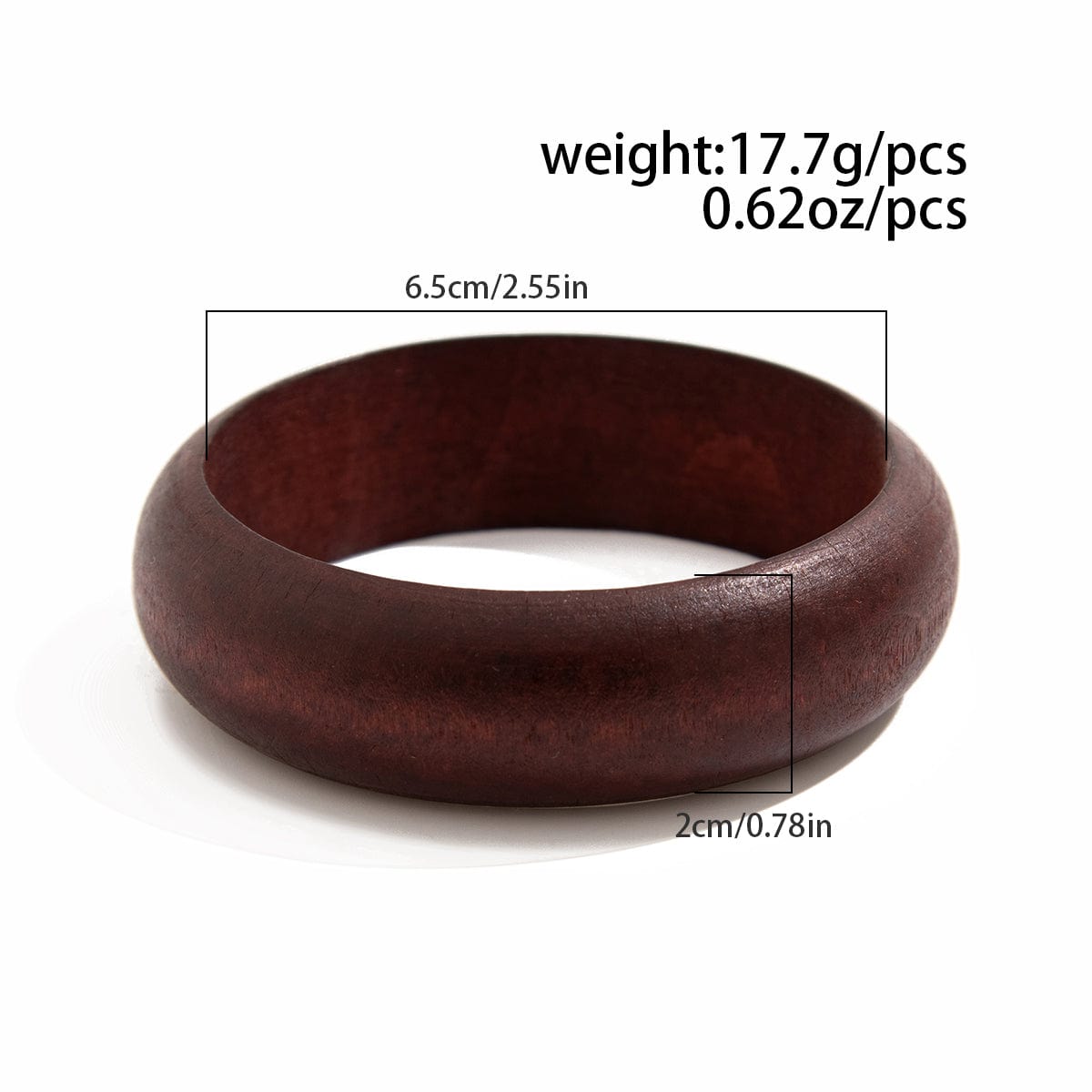 Minimalist Retro Wood Wrist Cuff Bangle Bracelet