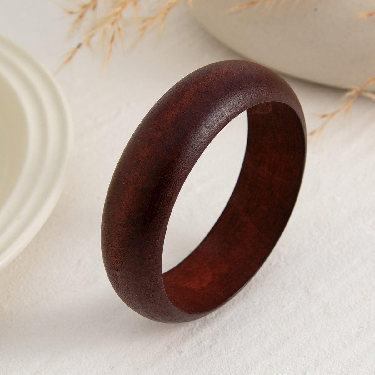 Minimalist Retro Wood Wrist Cuff Bangle Bracelet