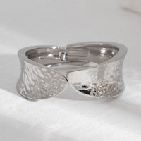 Thumbnail for Minimalist Textured Curved Wrist Cuff Bangle Bracelet