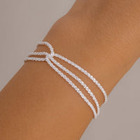 Thumbnail for Minimalist Three Layered Two Tone Twisted Chain Bracelet - ArtGalleryZen