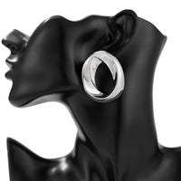 Thumbnail for Minimalist Twisted Wide Hoop Earrings