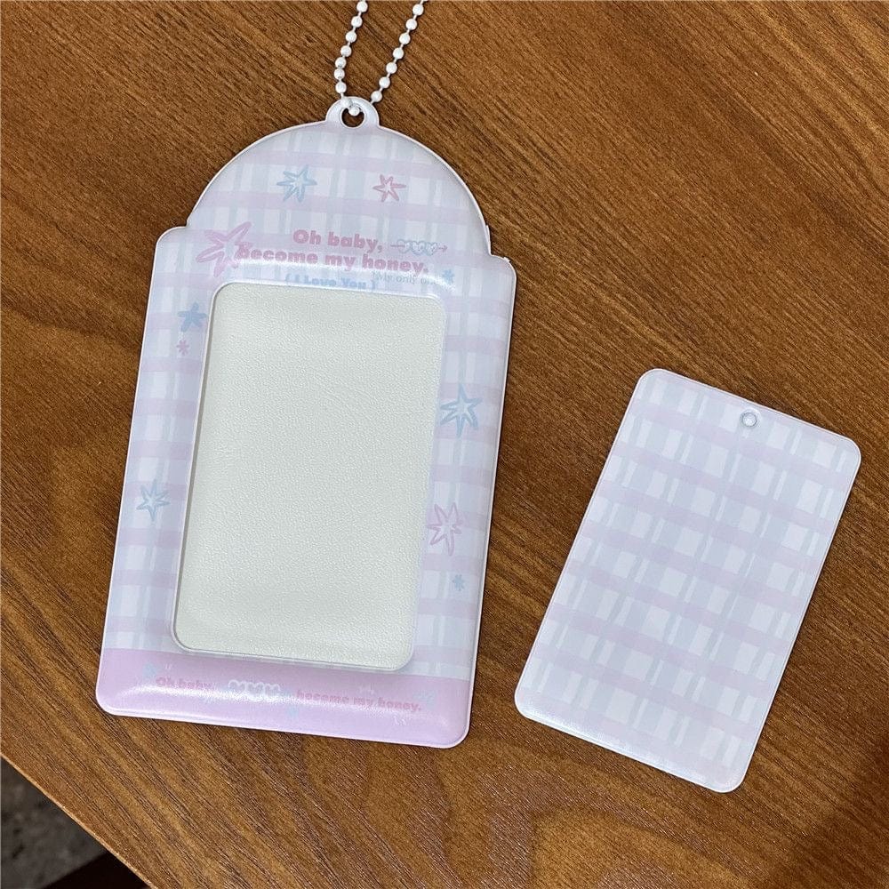 Mint Chocolate Star Kpop Keychain Photocard Holder - ArtGalleryZen